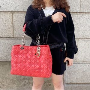 Sale!Lady Dior patent leather soft cannage tote